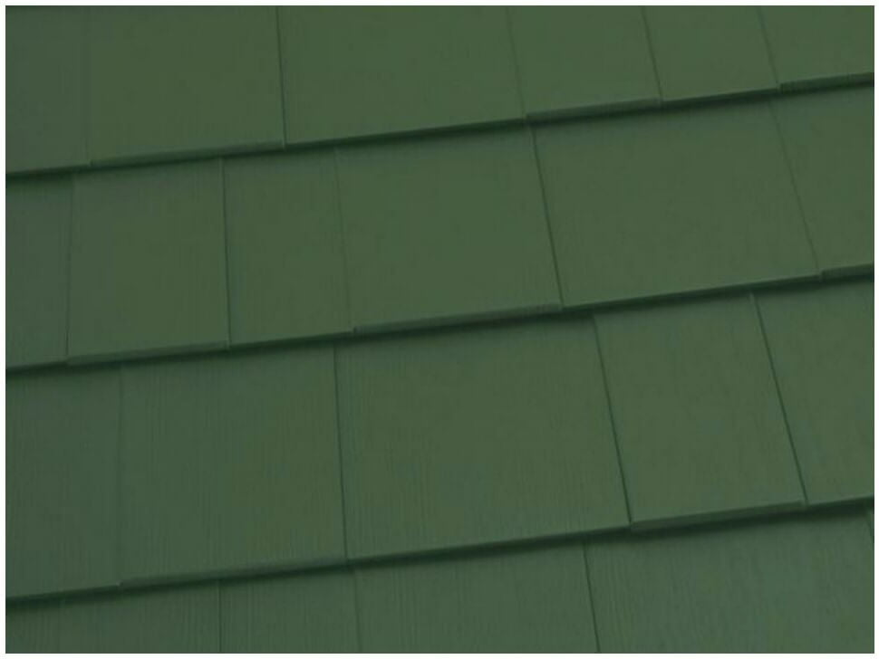 Oxford Aluminum Shingle Forest Green Color
