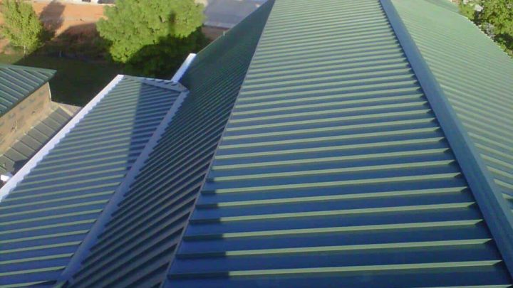 The Woodlands TX pan metal roofing